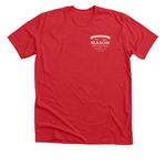 Mason's Heritage Farm 250th Edition, a Heather Red Premium Unisex Tee (back-view)