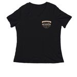 Mason's Heritage Farm 250th Edition, a Black Women's Relaxed V-Neck Tee (back-view)