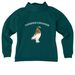 Tundra Cruiser, a Deep Sea Green Allmade Women?s Organic CVC Zip-Up Hoodie (back-view)