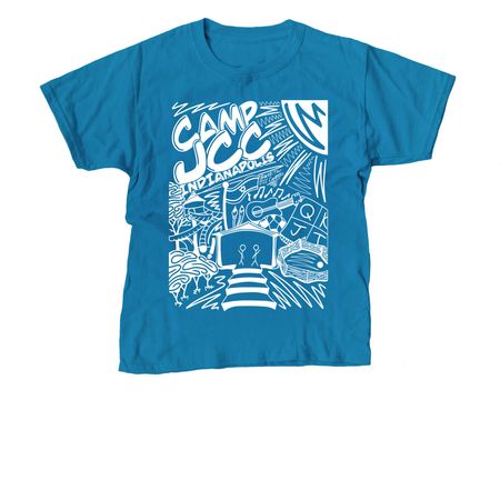 Camp JCC Graphic Tee, a Sapphire Youth Unisex Tee