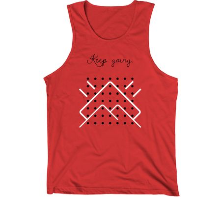 Keep Going, a Red Premium Cotton Tank