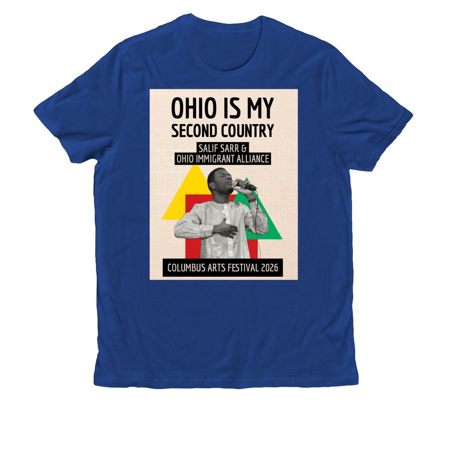 Salif Sarr at Columbus Arts Festival, a Andromeda Blue Allmade Organic Cotton Unisex Tee