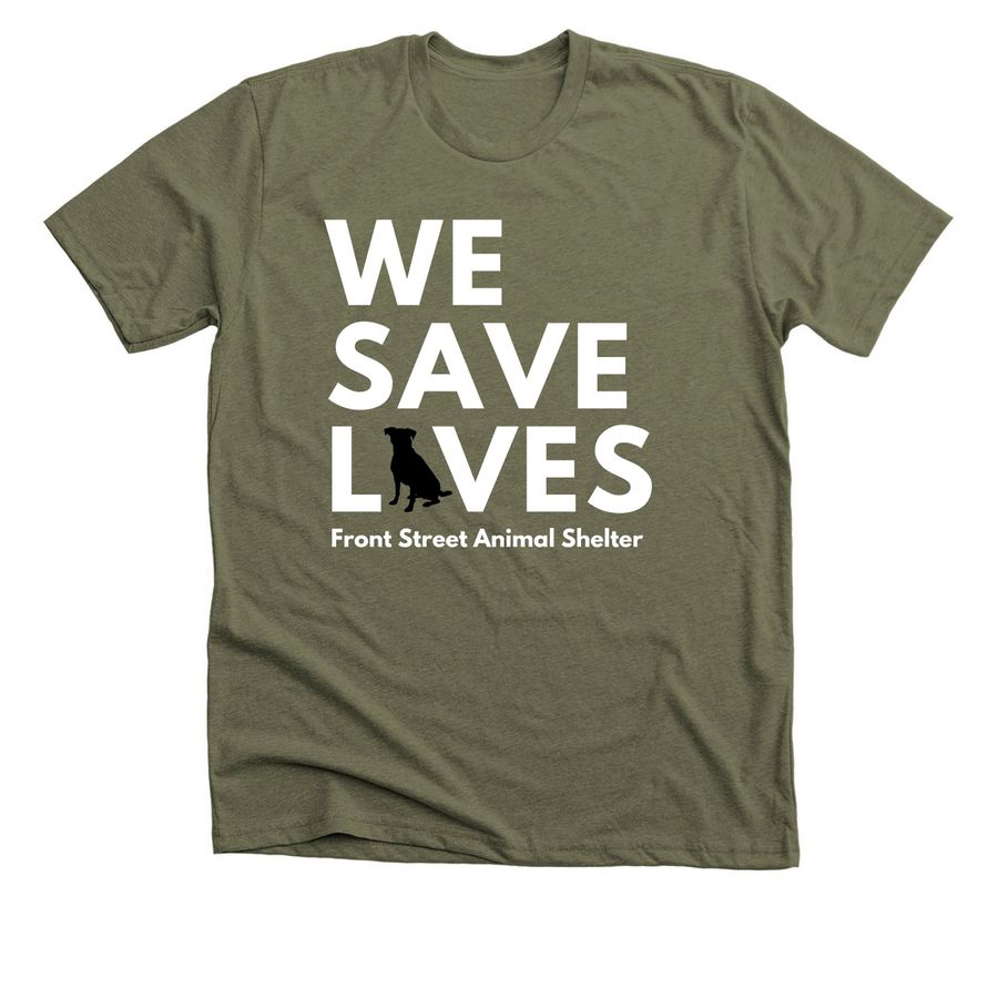 Dog Adoption Counselor Shirt, a Heather Olive Premium Unisex Tee