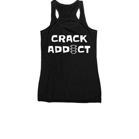 Crack addict, a Black Women's Racerback