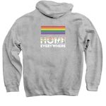 PRIDE - HOME EVERYWHERE, a Sport Grey Pullover Hoodie (back-view)