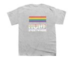PRIDE - HOME EVERYWHERE, a Sport Grey Youth Unisex Tee (back-view)