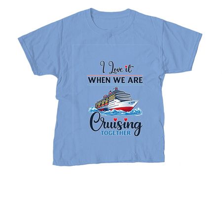 Family Reunion Cruise, a Carolina Blue Youth Unisex Tee