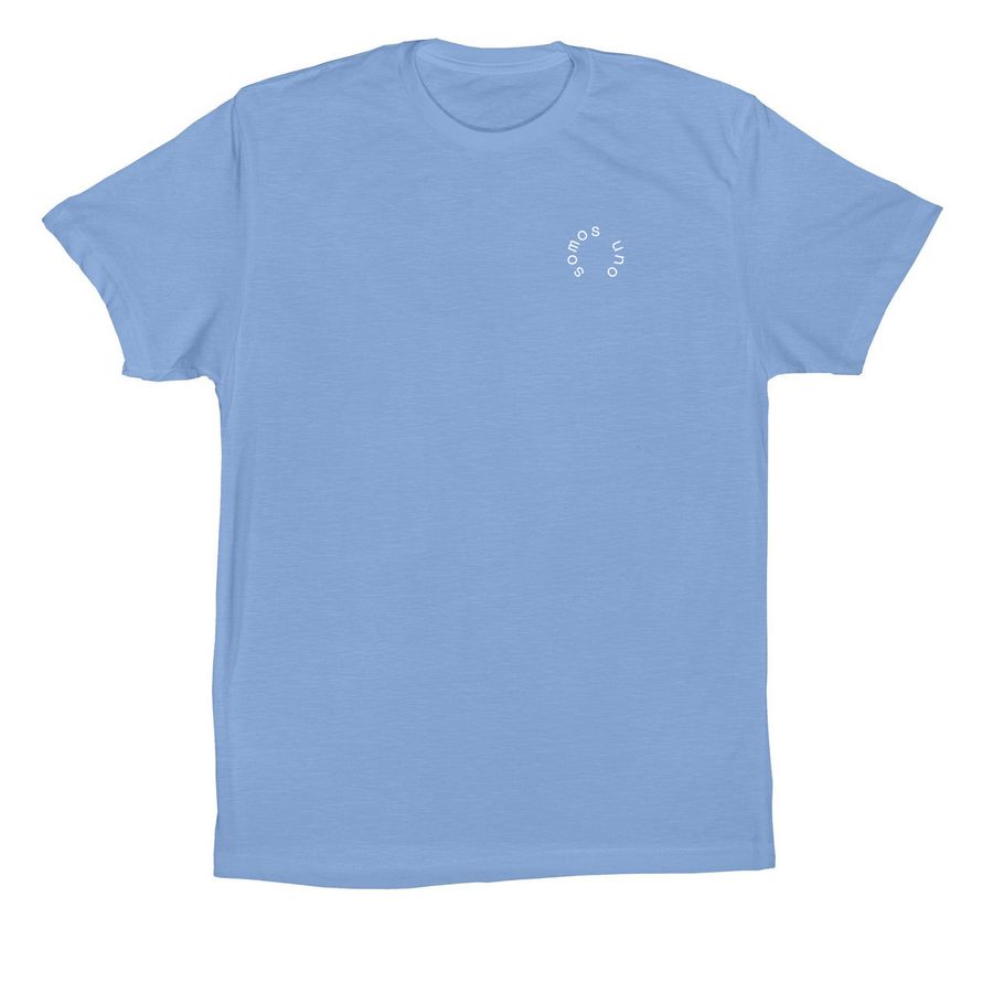 Through The Shadows I Rise, a Carolina Blue Premium Cotton Tee