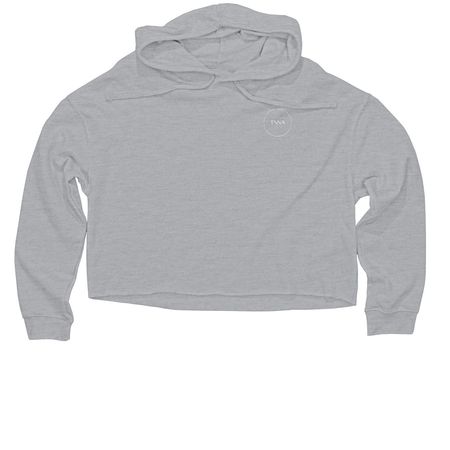 TNNA Logo&nbsp;, a Grey Heather Women?s Lightweight Cropped Hoodie