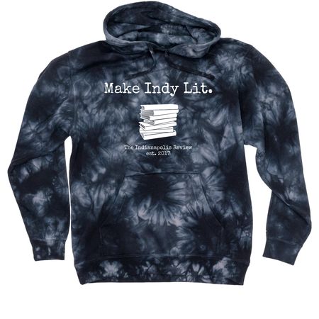 The Indianapolis Review Fundraiser, a Black Tie Dyed Pullover Hoodie