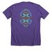 Navajo Shirt, a Heather Team Purple Premium Unisex Tee (back-view)