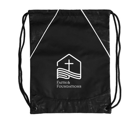 F+F Logo Drawstring Bag, a Black Rival Cinch Pack