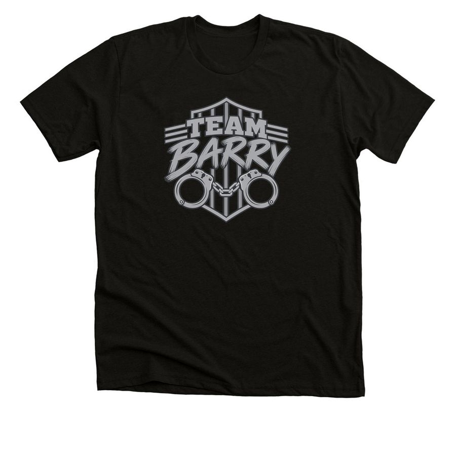 DOC Team Barry, a Black Heather Premium Unisex Tee