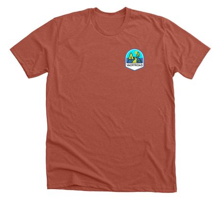 Bald Mountain Jeep/Bronco, a Heather Clay Premium Unisex Tee (back-view)