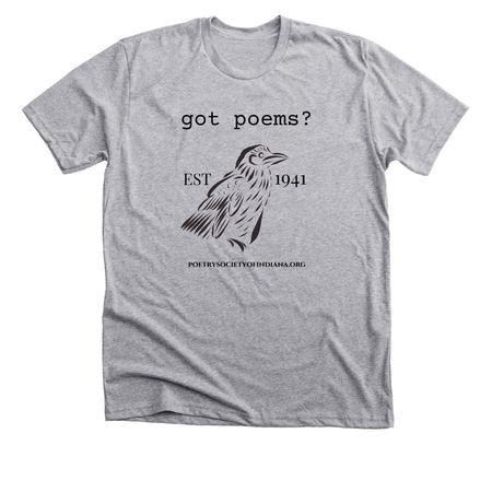 PSI Got Poems Raven LightColors, a Athletic Heather Premium Unisex Tee