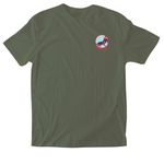Team Ori Universal Sieger 2026, a Military Green Softstyle Cotton Tee (back-view)