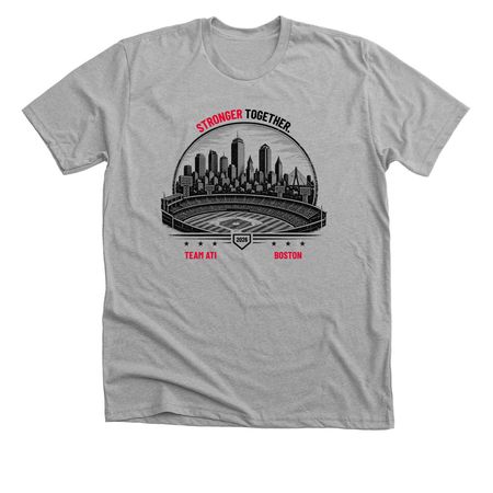 TEAM ATI x BOSTON, a Athletic Heather Premium Unisex Tee