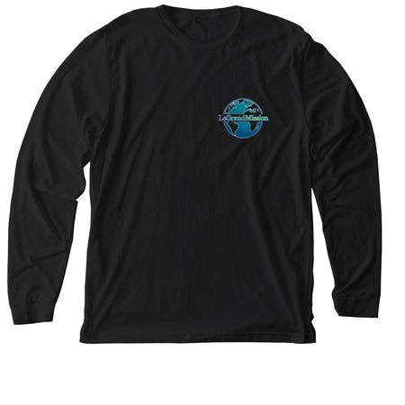Warm Weather Wear, a Solid Black Blend Premium Long Sleeve Tee