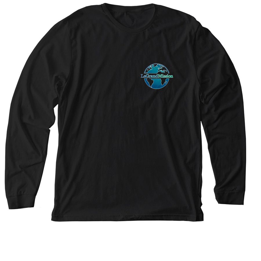 Warm Weather Wear, a Solid Black Blend Premium Long Sleeve Tee