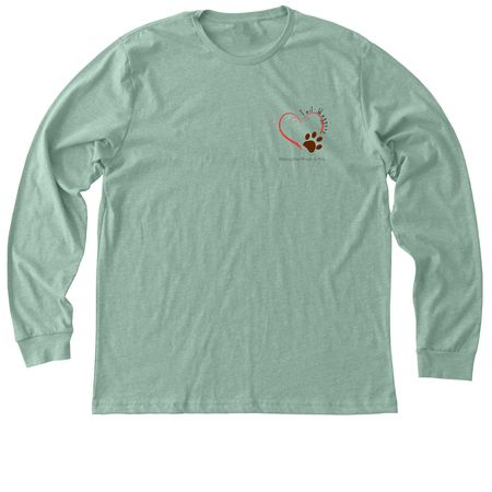 Tail Waggers HOPP Shirts, a Heather Dusty Blue Premium Long Sleeve Tee