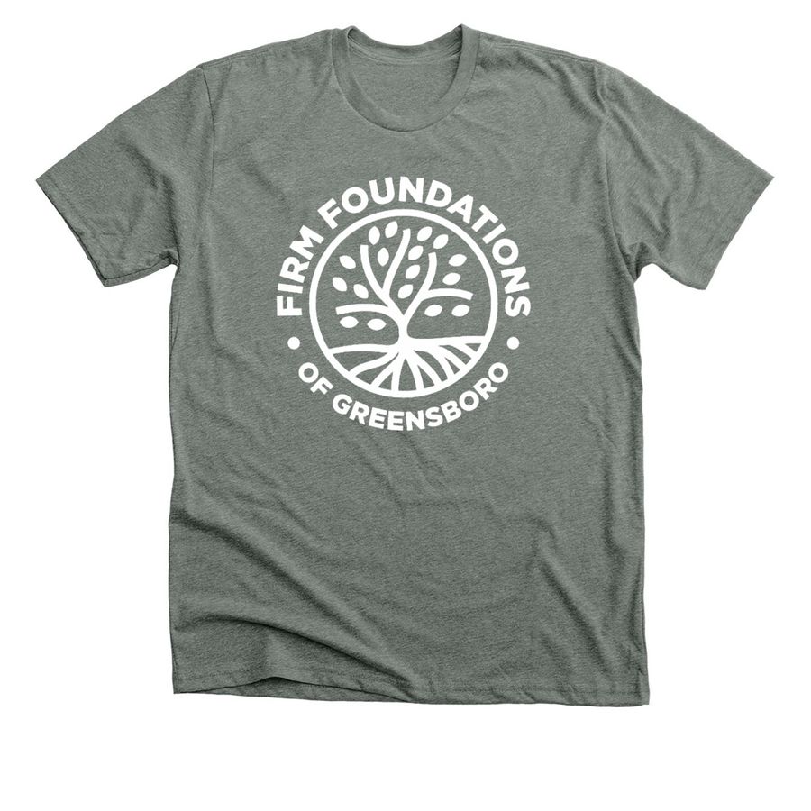 Firm Foundations, Bright Futures!, a Deep Heather Premium Unisex Tee