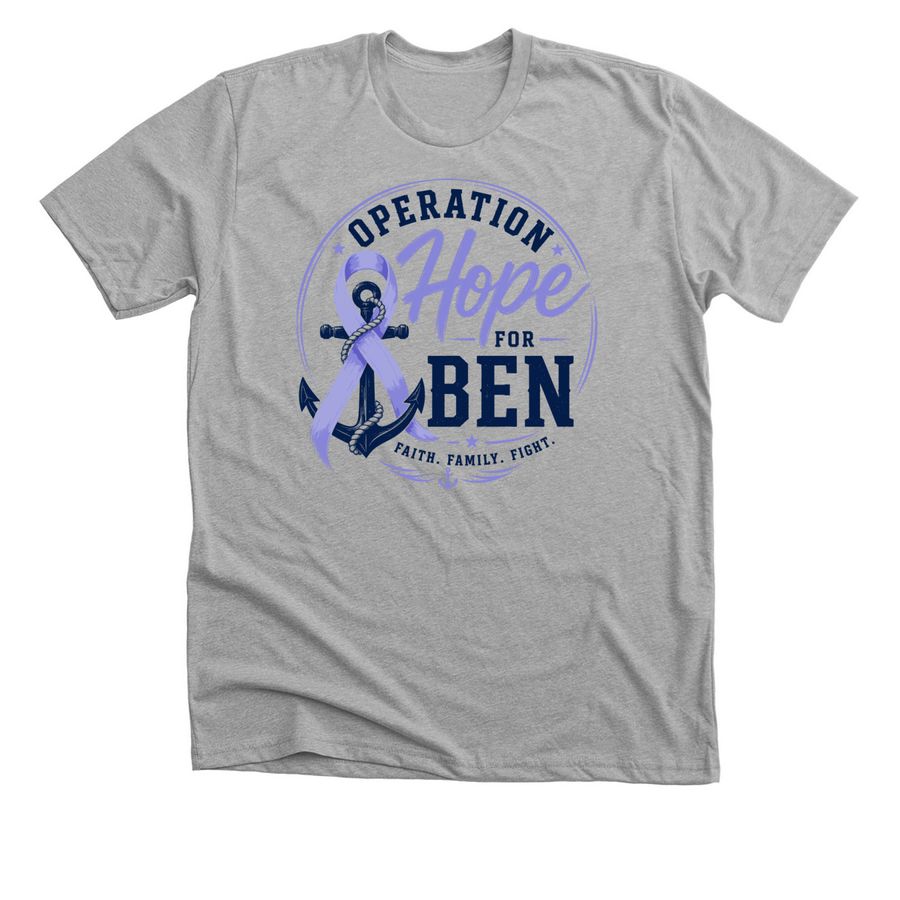 Operation Hope for Ben, a Athletic Heather Premium Unisex Tee