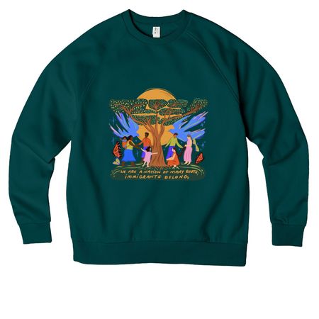 Apparel, a Deep Sea Green Allmade Organic CVC Crewneck Sweatshirt