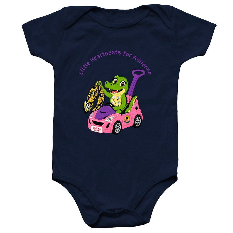#TEAMADRIENNE BABY, a Navy Infant Onesie