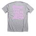 Support your local animal shelter, a Athletic Heather Premium Unisex Tee (back-view)