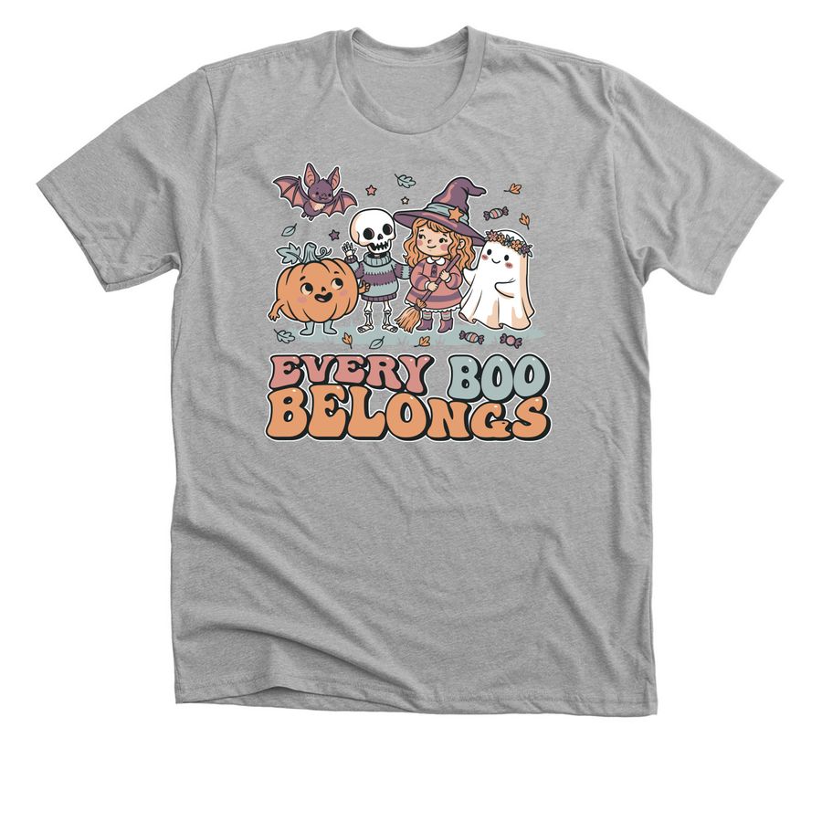 Every Boo Belongs, a Athletic Heather Premium Unisex Tee