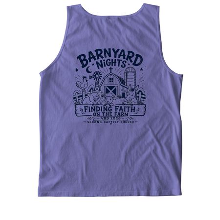 VBS 2026, a Violet Comfort Colors Tank Top