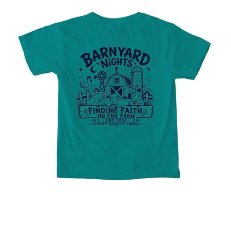 VBS 2026, a Seafoam Comfort Colors Youth Tee