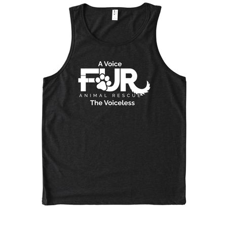 More Shirts FUR Paws, a Deep Black Allmade Eco Triblend Tank