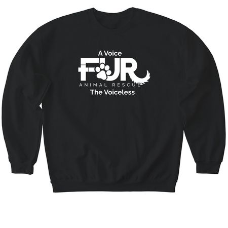 More Shirts FUR Paws, a Black Softstyle Crewneck Sweatshirt
