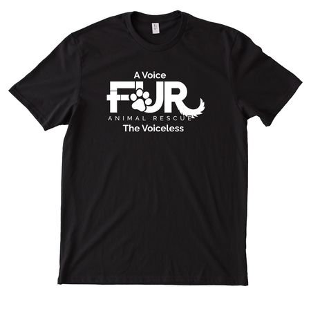 More Shirts FUR Paws, a Deep Black Allmade Heavyweight Recycled Cotton Tee