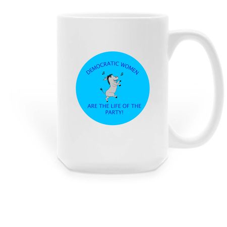 Life of the party mug, a White Large Coffee Mug