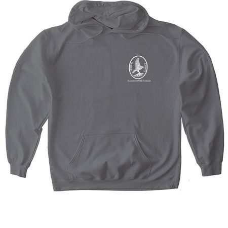 Oscar?s Birdie Bash ? Green Hoodie, a Charcoal Gildan Softstyle Pullover Hoodie (back-view)