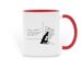 I'm Going Crazy (Mug), a Red Two-Tone Ceramic Mug