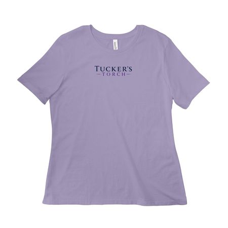 Tucker?s Torch Women?s Apparel, a Dark Lavender Women?s Relaxed Cotton Tee