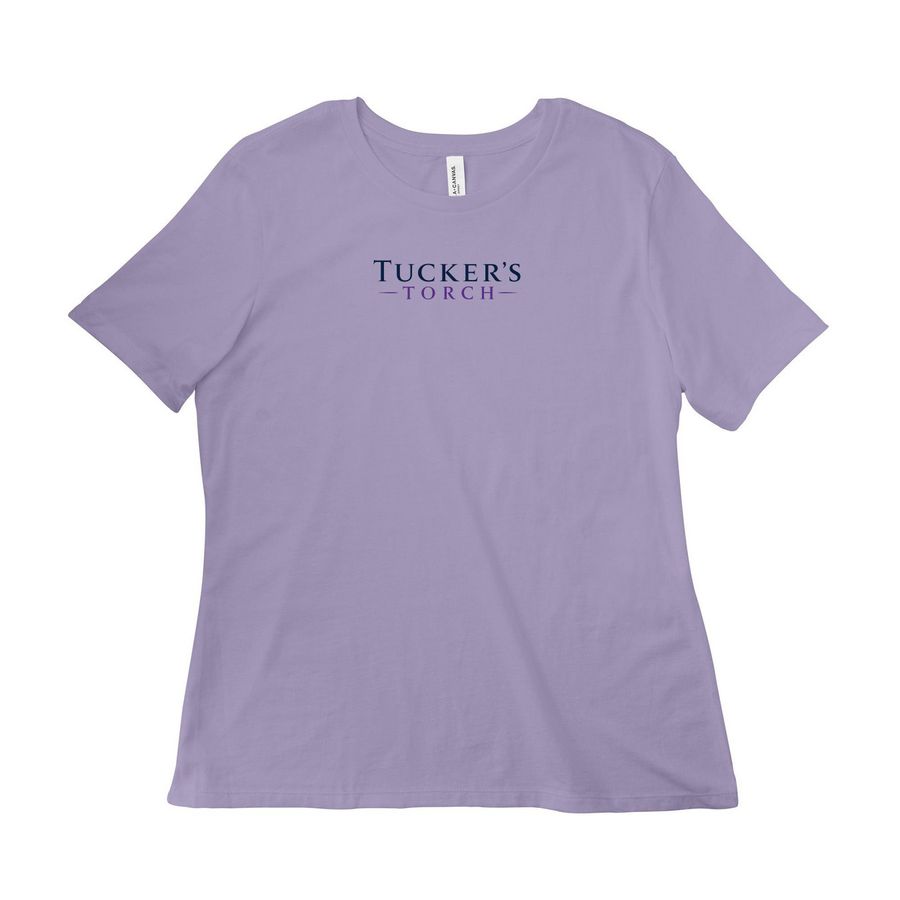 Tucker?s Torch Women?s Apparel, a Dark Lavender Women?s Relaxed Cotton Tee