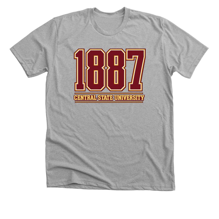 "1887, a Athletic Heather Premium Unisex Tee