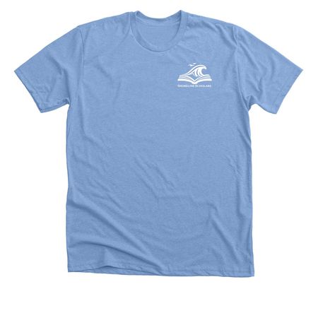 Curiosity Crew Collection&nbsp;, a Heather Carolina Blue Premium Unisex Tee