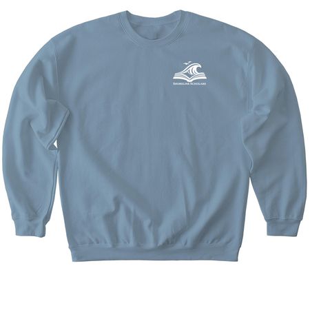 Curiosity Crew Collection&nbsp;, a Stone Blue Softstyle Crewneck Sweatshirt