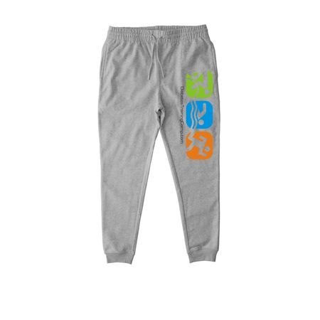 Pants - Large Logo, a Heather Grey Stanley/Stella Unisex Flyer Jogger