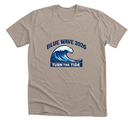 Blue Wave 2026, a Heather Stone Premium Unisex Tee