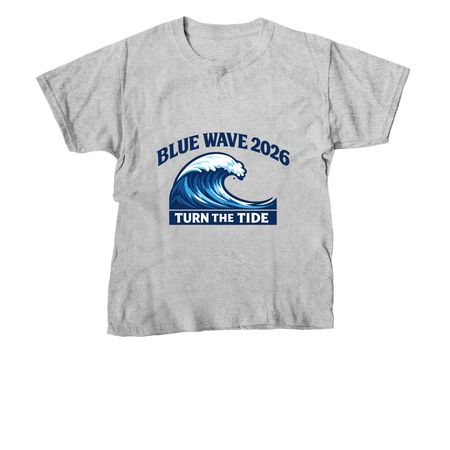 Blue Wave 2026, a Sport Grey Youth Unisex Tee