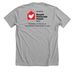 I Love Orono, a Athletic Heather Premium Unisex Tee (back-view)