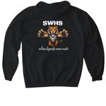 SWHS Reunion Merch, a Black Gildan Softstyle Pullover Hoodie (back-view)