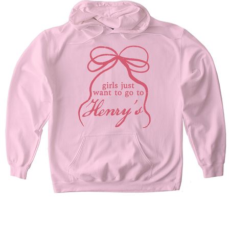 Henry's Books, a Light Pink Gildan Softstyle Pullover Hoodie