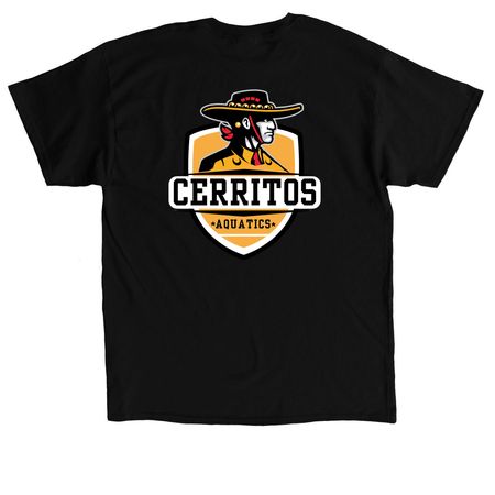 CHS Aquatics Spirit Wear-Shirts & Sweatshirts, a Black Classic Unisex Tee (back-view)